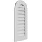 Ekena Millwork Round Top Surface Mount PVC Gable Vent: Non-Functional, w/ 3-1/2"W x 1"P Standard Frame, 16"W x 34"H GVPRT16X3401SN - alternate 3